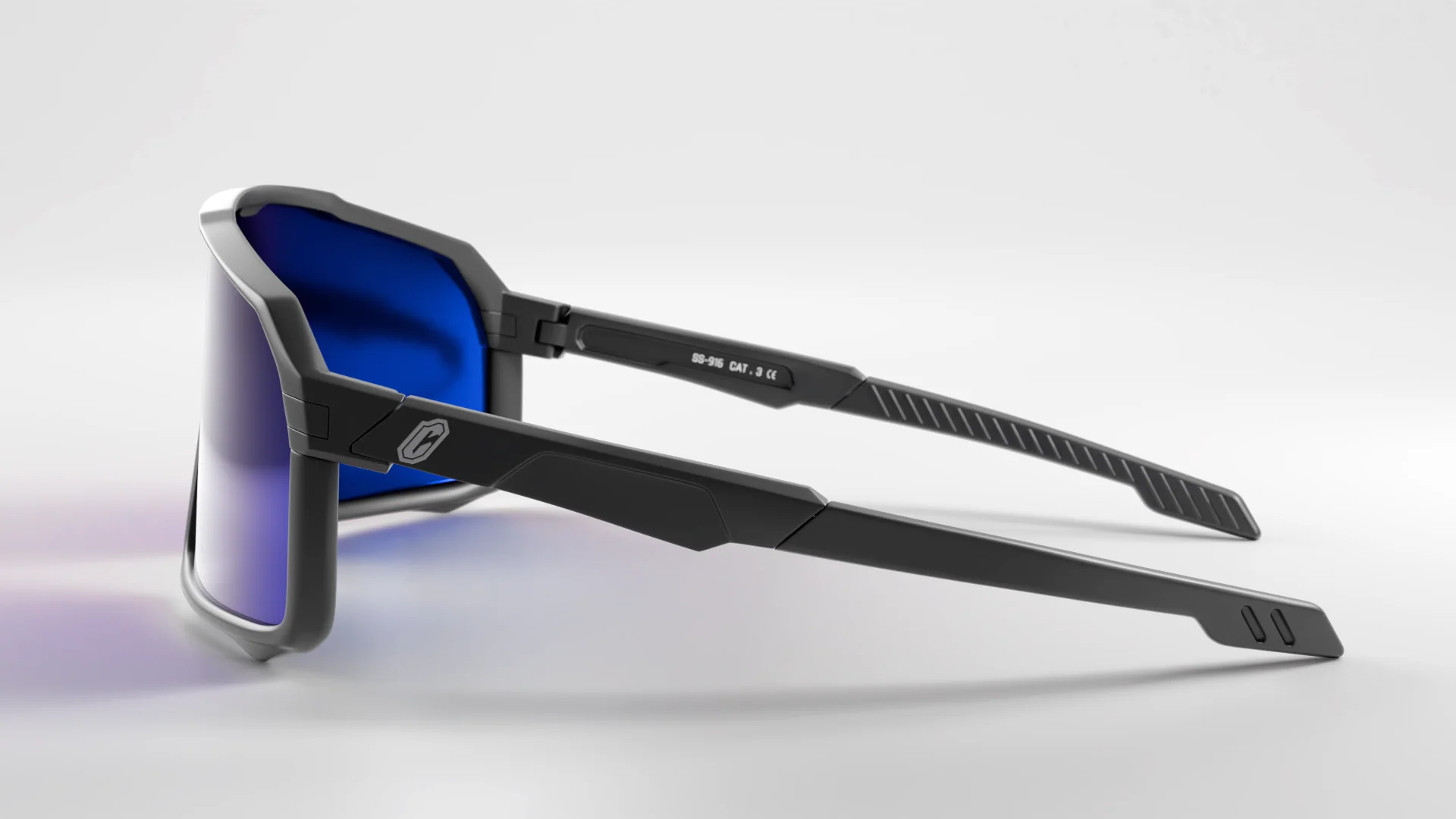 Collective Epsilon Sunglasses - Black/Blue - Image 5