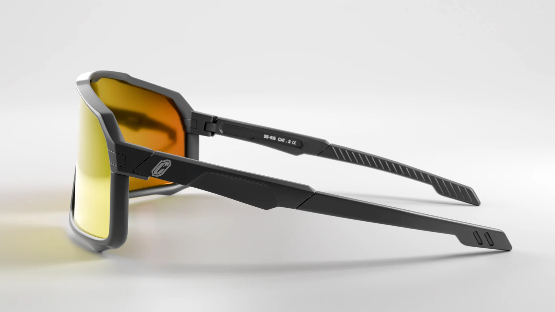 Collective Epsilon Sunglasses - Black/Orange - Image 5