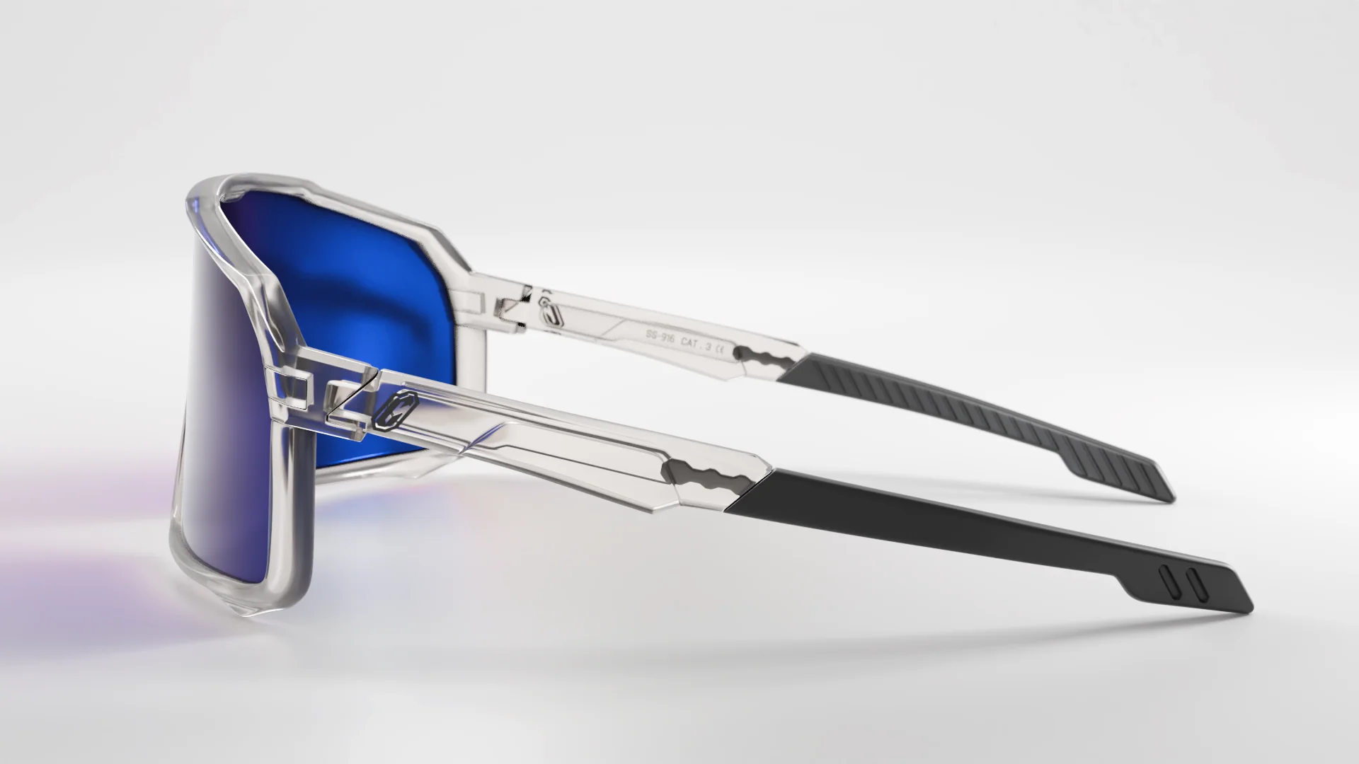 Collective Epsilon Sunglasses - Clear/Blue - Image 5