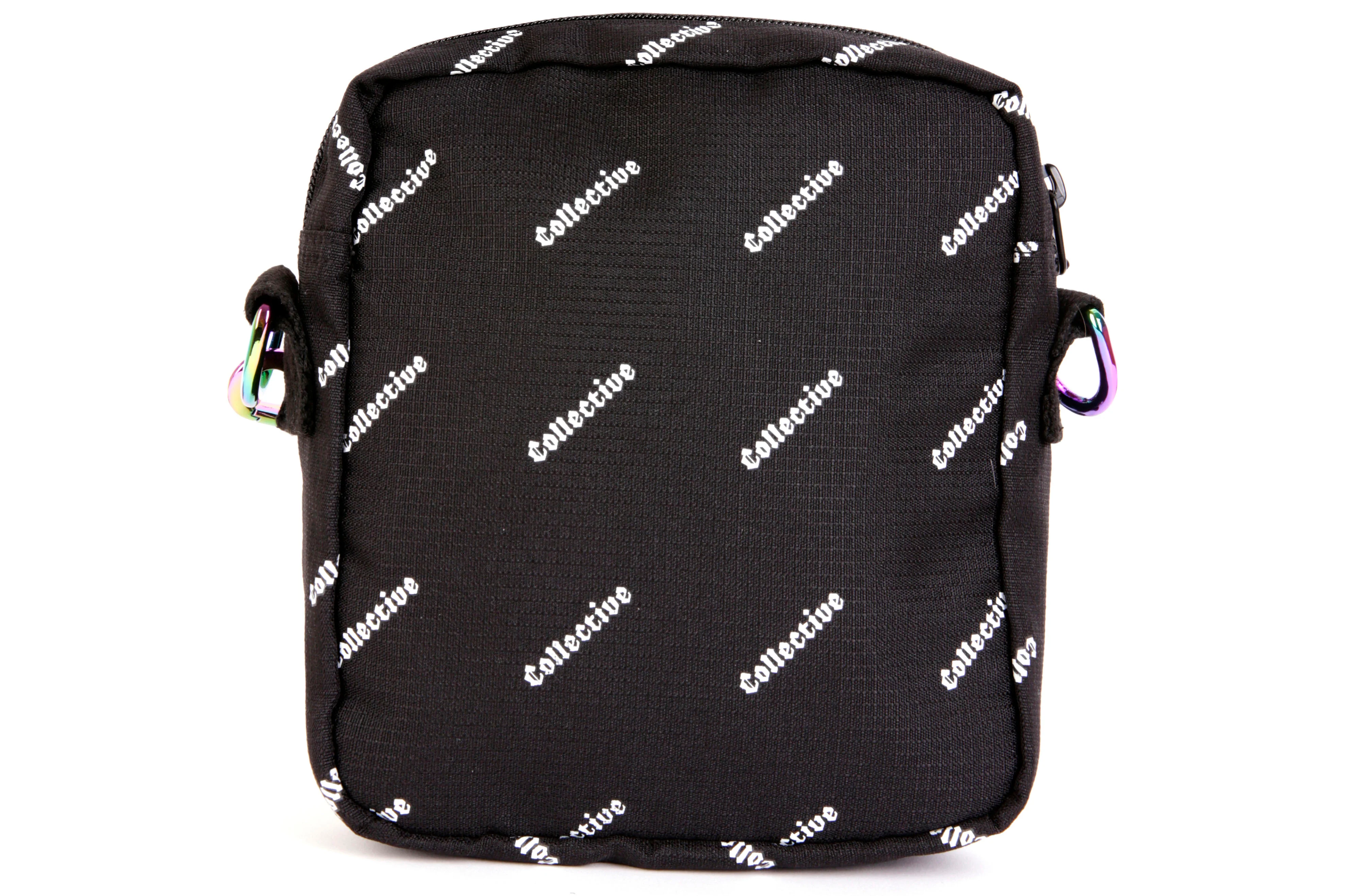 'REPEAT LOGO' SHOULDER BAG - BLACK/WHITE - Image 3